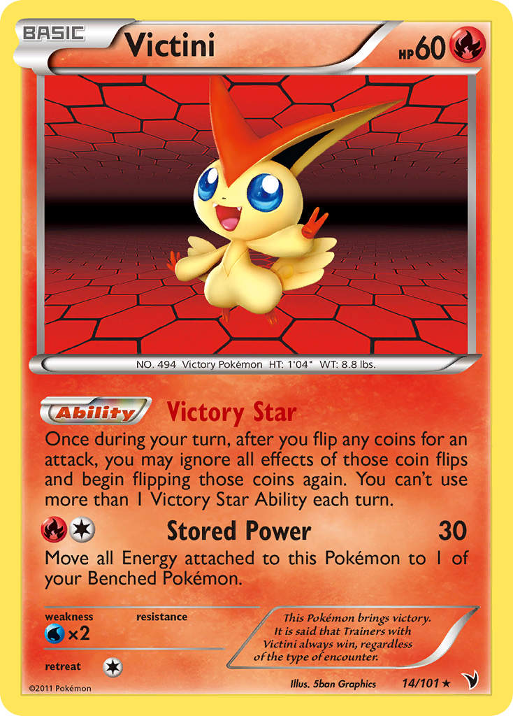 Noble Victories Holo Victini #14/101
